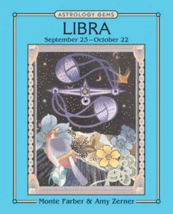 Used Hardcover Book: Astrology Gems - Libra by Monte Farber, Illustrated Zodiac Signs Guide with Horoscopes for Husband and Wife Team, Sterling Content Focused on Humanities & Social Sciences Religion & Philosophy