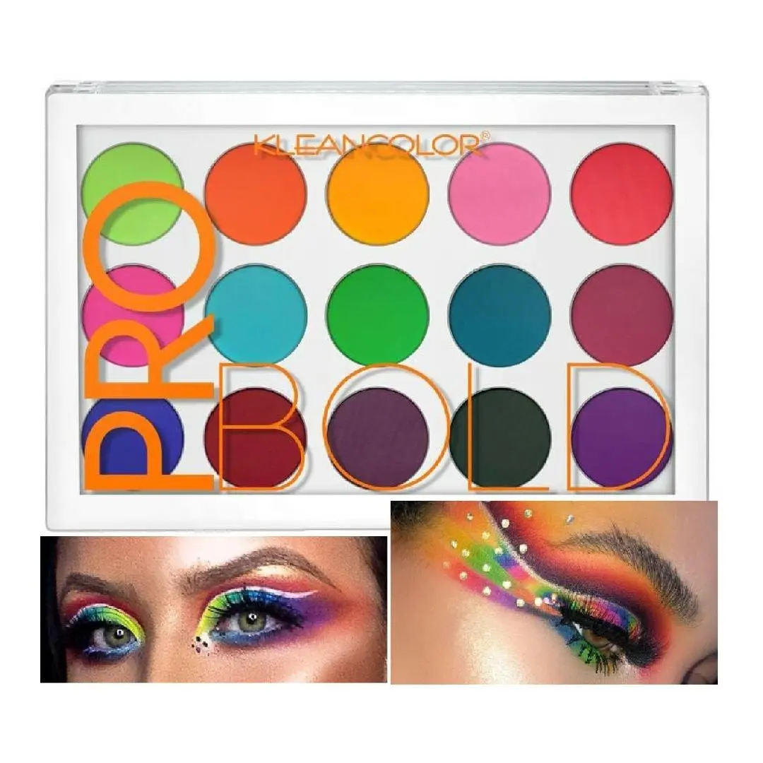 Klean Color Pro Bold Pressed Pigment Palette - Makeup Cosmetic