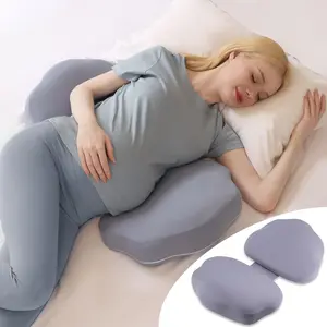 Chilling Home Memory Foam Pregnancy Pillow for Sleeping, Cooling Maternity Pillow for Pregnant Women, Travel Wedge Pillows for Side Sleeper, Support for Back, Belly, Detachable Design, Height 6inch pillow  pregnant