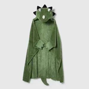 Dinosaur Hooded Blanket - Soft Faux Fur Blanket for Cuddling