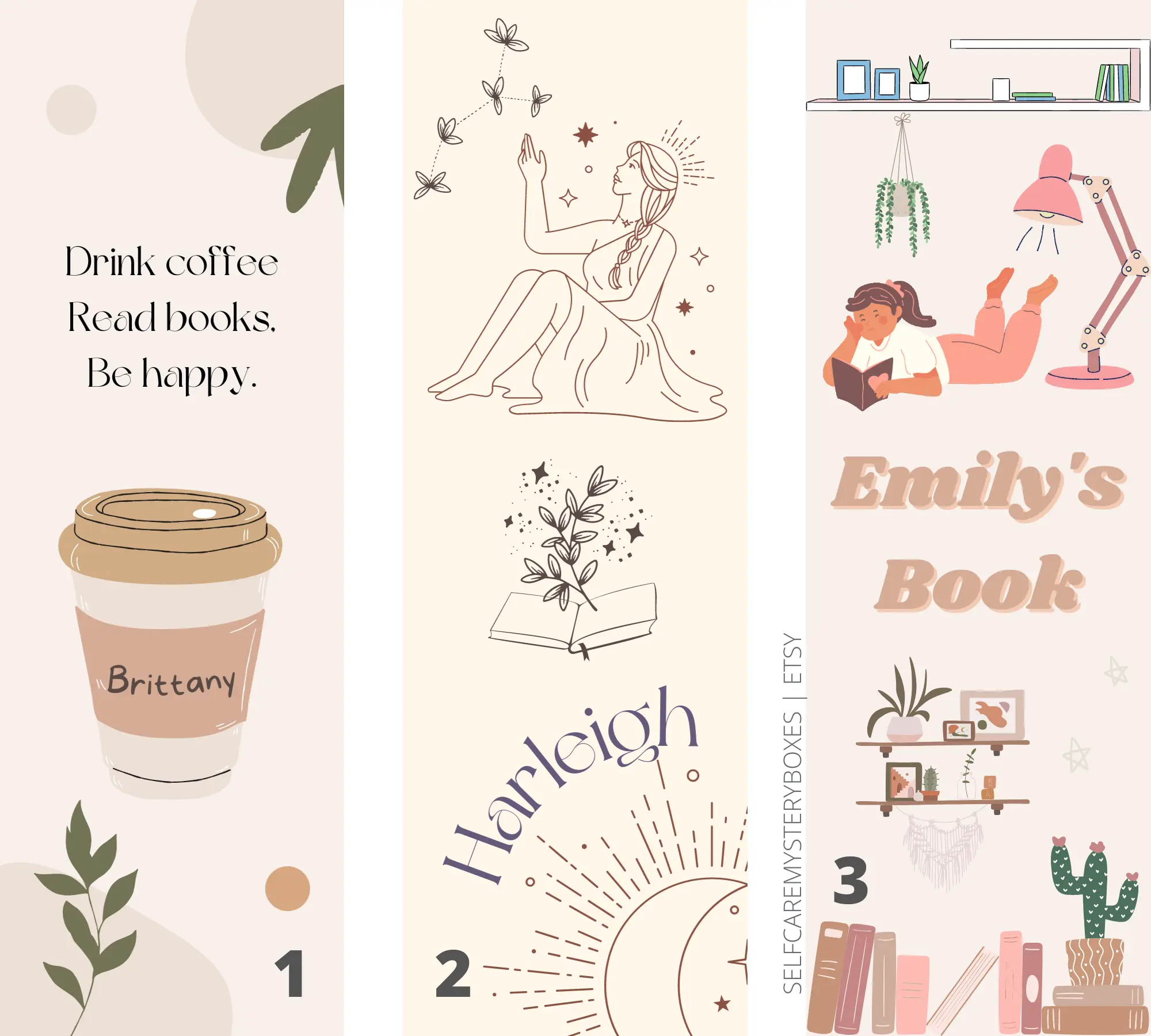 Custom Name Bookmarks | Handmade