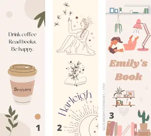Custom Name Bookmarks | Handmade