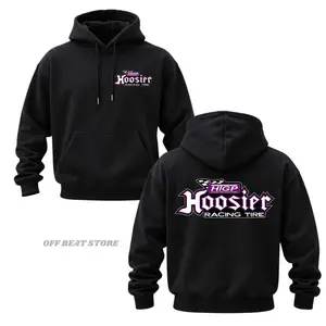 Hoosier Racing Tire Hoodie, Unisex Pullover with Iconic Racing Logo, Automotive Lifestyle Streetwear, Casual Racing Fan Hoodie, Soft Comfortable Cotton Blend Sweatshirt, Motorsport Gift for Car Enthusiasts