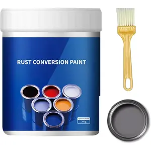 Rust Converter Paint，Rust Converter & Metal Primer, Weatherproof Rust Converter Paint for Metal, Long-Lasting Rust Preventative Coating (Gray)