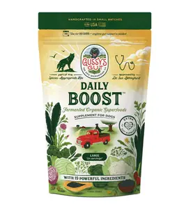 GUSSY'S GUT BOOST 1 Pack 7.5 oz – Daily Organic Gut Support for Dogs | Fermented Superfoods for Digestion, Immunity & Gut Flora | 90-Day Gut Reset | All Life Stages