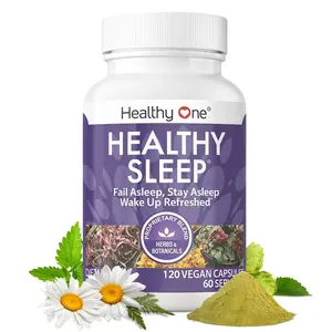 Healthy Sleep - Natural Sleep Aid - Fall Asleep, Stay Asleep, Wake Up Refreshed. Healthcare Vitamin Fitness Dietary