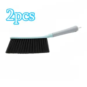 2pcs Large Bed Brush with Soft Bristles, Long Handle Bed Sweeper, Dust Removal Brush, Cute Broom for Bedroom Home Cleaning