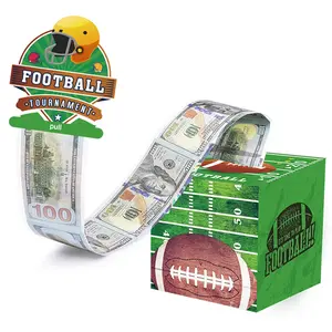 Rugby Birthday Cash Gift Box, Sports Rugby Birthday Draw Prize Box, Suitable for Boys and Girls, Perfect Party Favors