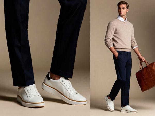 Bruno Marc Men's Fashion Sneakers - Black Leather with White Sole, Stylish Design, Comfortable Fit