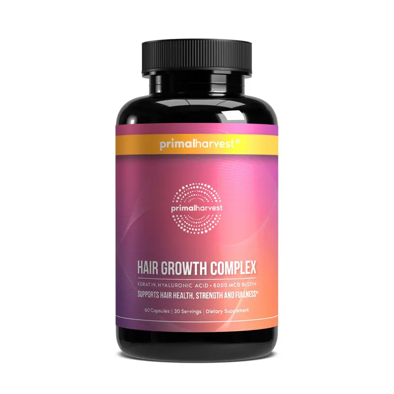 Hair Growth Complex: The Ultimate Formula for Hair Health. Supports Smooth, healthy hair and skin with  Biotin, Collagen and Keratin skin vitamins