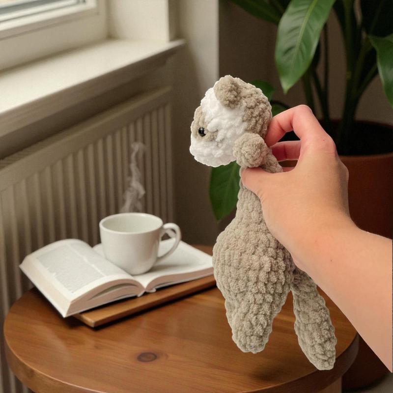 Floppy Ferrets Handmade Crochet Cuties Full of Personality Yarn Plush Toy for Cozy Home Decor