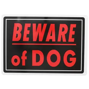 NEW Durable 10x14 Aluminum "Beware of Dog" Sign – Weather-Resistant, Easy to Mount Everbilt
