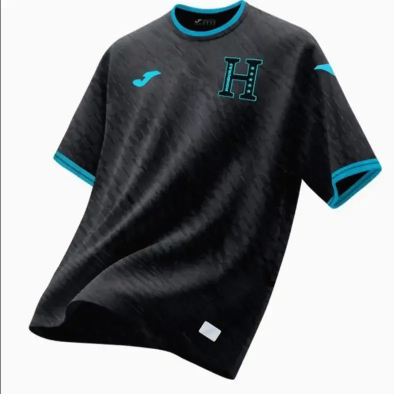 Joma Honduras 2026 Away Jersey Black Sky Blue, Honduras National Team Soccer Jersey, Football Shirt for Men & Women
