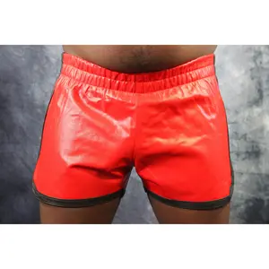 OnF Booty Shorts in Red with Black Highlights