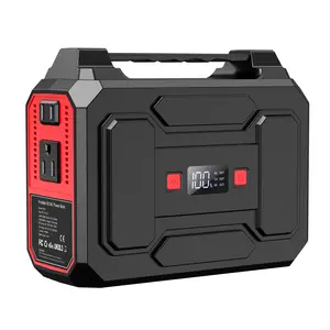 【Summer Vibes】100W 146Wh Portable Solar Power Station, AC Outlet with 7 Outputs & Dual LED Flashlight, Outdoor Backup Power for Camping, RV, Emergency & Home Use