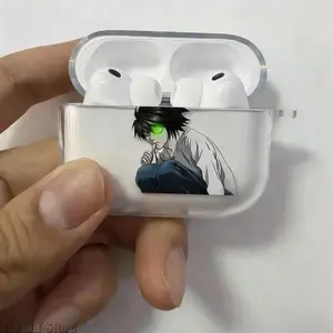 Anime L-Lawliet Transparent Case for Airpods Pro 3 2 1  4 Cute Cartoon Japanese for Airpod Cases TPU Earphone Cover