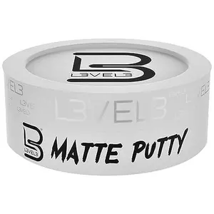 L3 Level 3 Matte Putty - Grooming Hair Product for Women and Men - Hair Texturizing Putty with Matte Finish (5 Oz) Medium Hold Natural Matte Gel Haircare