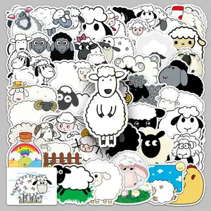 50pcs Sheep Animal Personalized Ins Style Series Stickers, Decorative Decal, Sticker Decals, Suitable for Faith Based Designs Such As Scrapbooks, Diaries, Laptops, Water Bottles, Cars, Etc., As Gifts with Positive Information