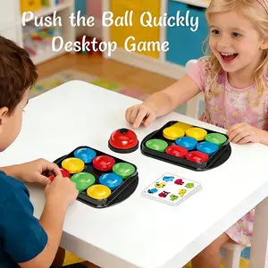 Two-Player Race Board Game for Kids & Adults, Push Speed Color Matching, Interactive Family Toy, Reaction & Focus Training