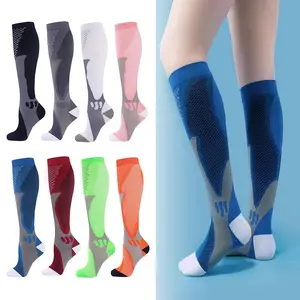 Compression Socks for Unisex 3 Pairs Graduated Compression Support Circulation Socks for Nurses