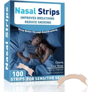 Nasal Strips, 100 PCS Advanced Gently & Ease Breathing Nasal Strips for Snoring, Improve Sleep Quality Snoring Solution
