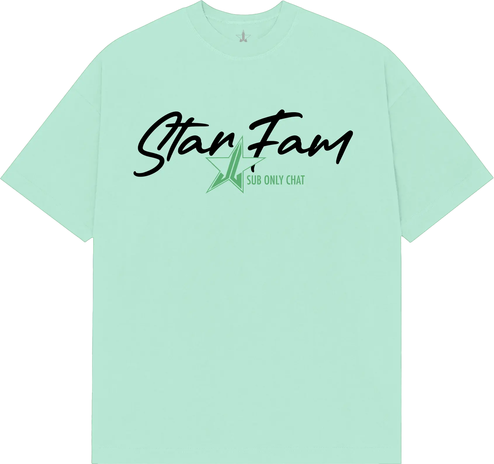 Limited Edition Exclusive - Star Fam 'Sub Only Chat' Mint Tee (Made to Order / Pre-Order)