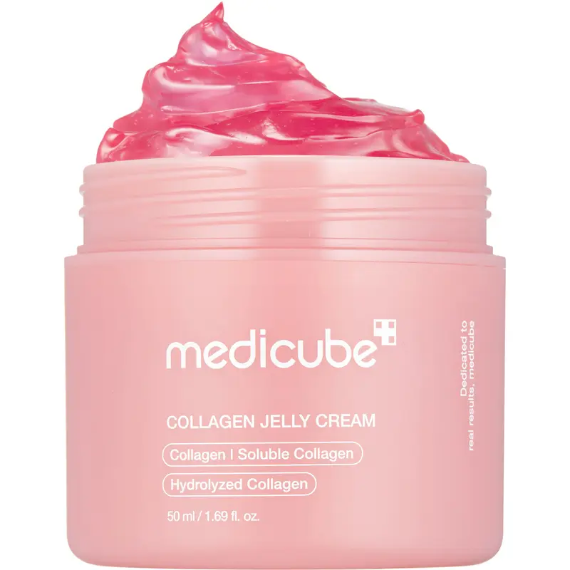 [medicube] Collagen Niacinamide Jelly Cream (Hydrolyzed Collagen + Niacinamide) Instant Glow Booster l Facial Moisturizer