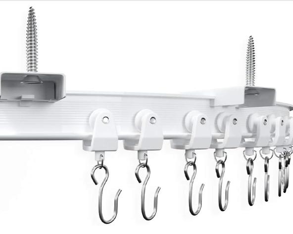 Flexible Curved Ceiling Track for Curtains, Room Divider Curtain Track System (9.8FT) Curtains are not included