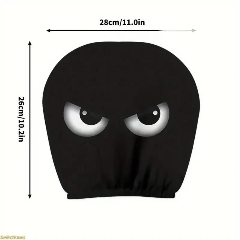 2 pack of beautiful car headrest covers, universal, easy to install, durable fabric, festive design, driver and passenger decoration