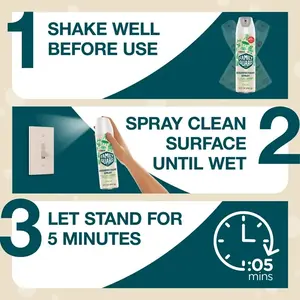 FamilyGuard Disinfectant Spray 17.5 oz Kills 99.9% of Germs & Viruses for 100+ Surfaces Including Kids & Pets Play Areas