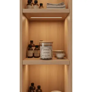 American Occultist Lavender Herb Jar Canister Bottles - Glass Jar with Bamboo Lid for Peace Purification Protection Clarity - French Lavandula angustifolia for Ritual Use