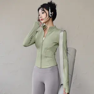 Women's Super Slimming Quick-Dry Athletic Yoga Set - Lulu-Style Jacket, Fitness Activewear, Pilates Yoga Wear, Sporty Sports Tops for Outdoor Running & Pilates