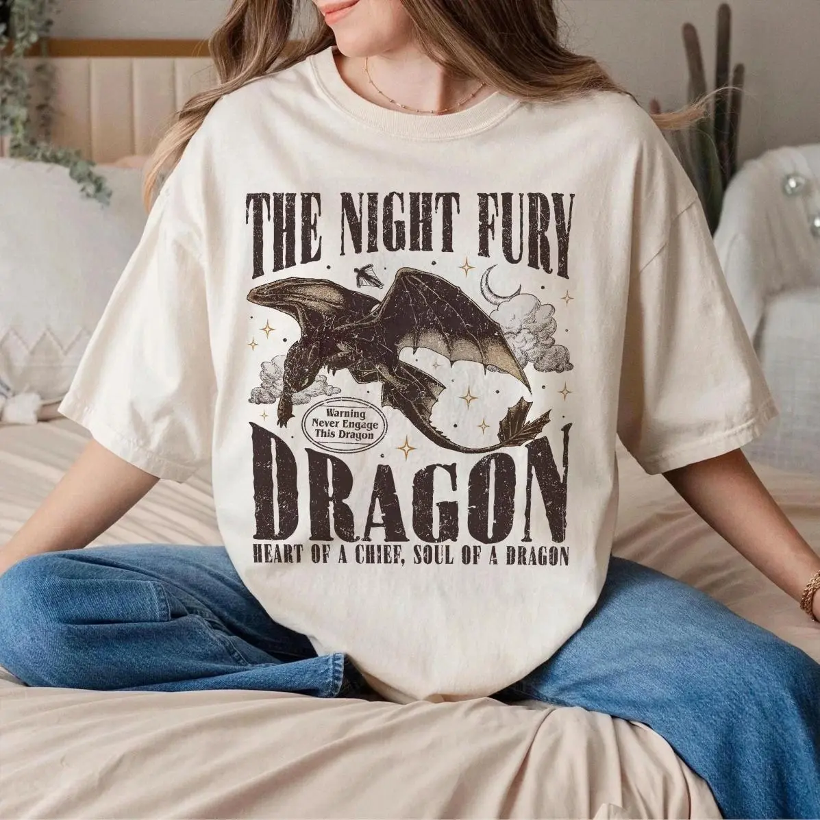 The Night Fury Dragon HTTYD Shirt, Dragon Trainer T Shirt, How To Train Dragon Movie Inspired Tee, Gift For Dragon Lovers, Full