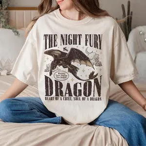 The Night Fury Dragon HTTYD Shirt, Dragon Trainer T Shirt, How To Train Dragon Movie Inspired Tee, Gift For Dragon Lovers, Full