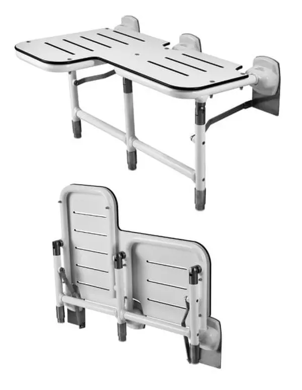 31.5 in. Bariatric Folding Shower Seat Right - White