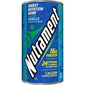 Nutrament Nutritional Drink, Vanilla, 12 Ounce (Pack of 3)