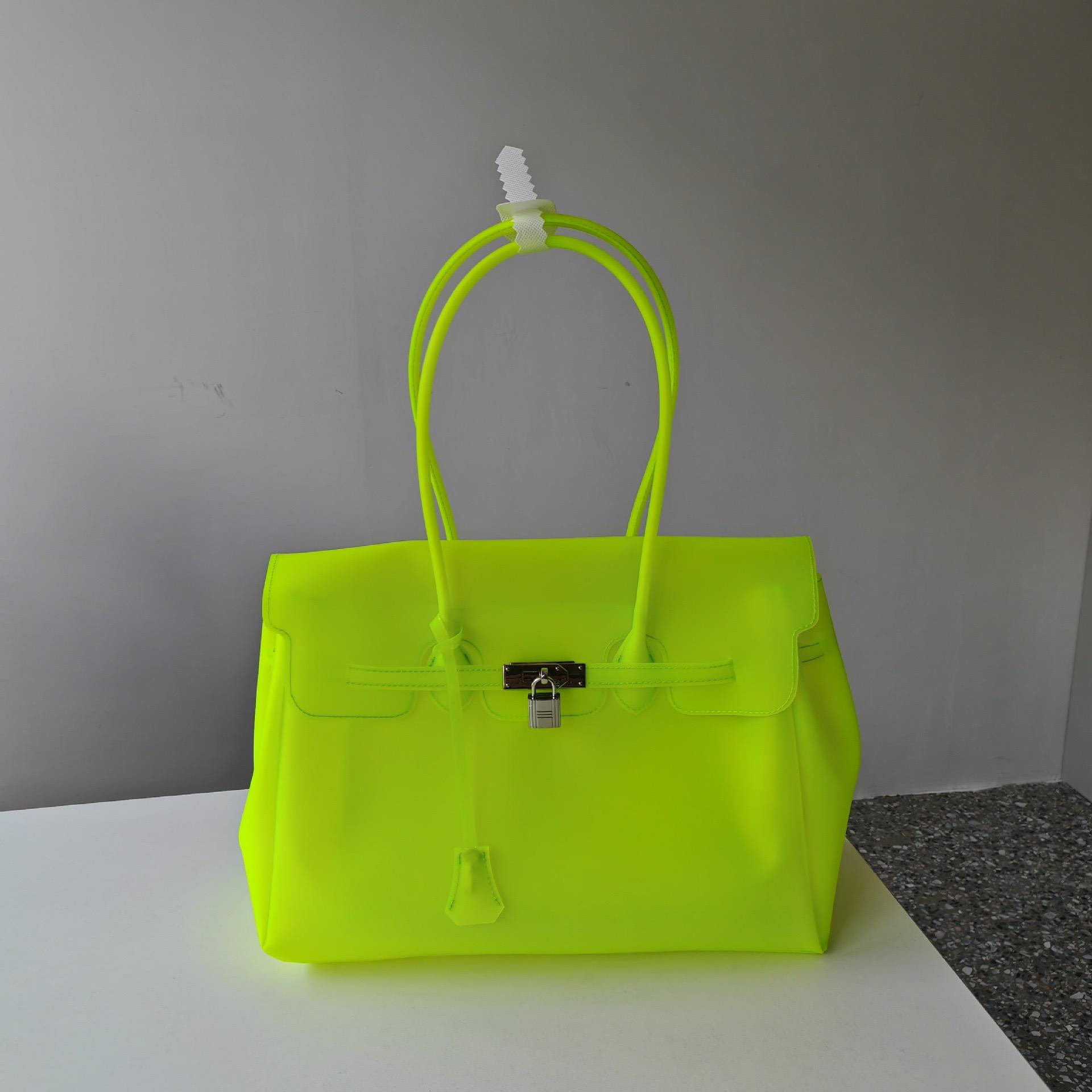 Handbag, TPU transparent jelly bag, shoulder bag, tote bag.