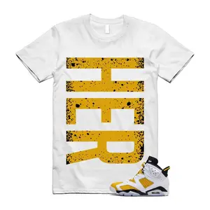 6 Ochre Yellow White Black T Shirt Match HER VERT