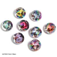 SJ075025 16mm 100pcs Butterfly double-layer bead