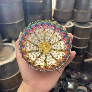 Live streaming link-Dazzling Iridescent Teacup with Intricate Floral Design and 3D Golden Ornament Accent-311