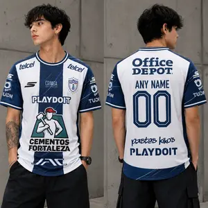 Custom Pachuca Soccer Jersey Men | Personalized Name & Number Liga MX Football Shirt | Blokecore Sports Tee