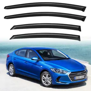 4PCS Window Visor for 2011 - 2016 Hyundai Elantra Sedan (Excludes GT) WeatherShield/Rain Visor