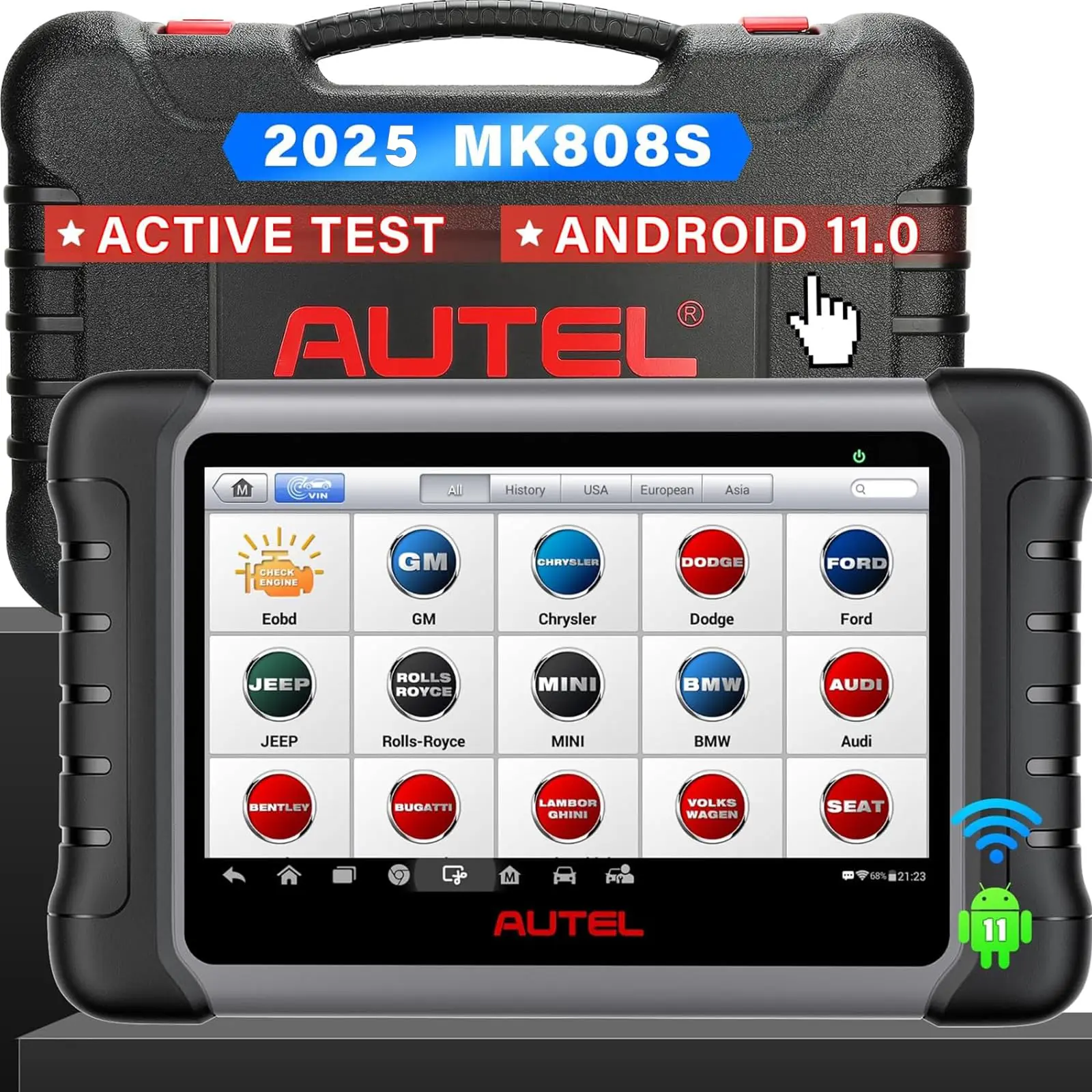 Autel Scanner MaxiCOM MK808S:2026 Bidirectional Tool obd2 Scanner fca autoauth system diagnostic,Summervibes