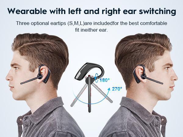 M51 New Bee Bluetooth Headset V5.2 with Dual Microphones, 80 Hours Playback Time, 500mAh Charging Box, Suitable for Office and Driving, Truck Drivers M51 New Bee Bluetooth Headset V5.2 with Dual Microphones, 80 Hours Playback Time, 500mAh Charging Box, Suitable for Office and Driving, Truck Drivers