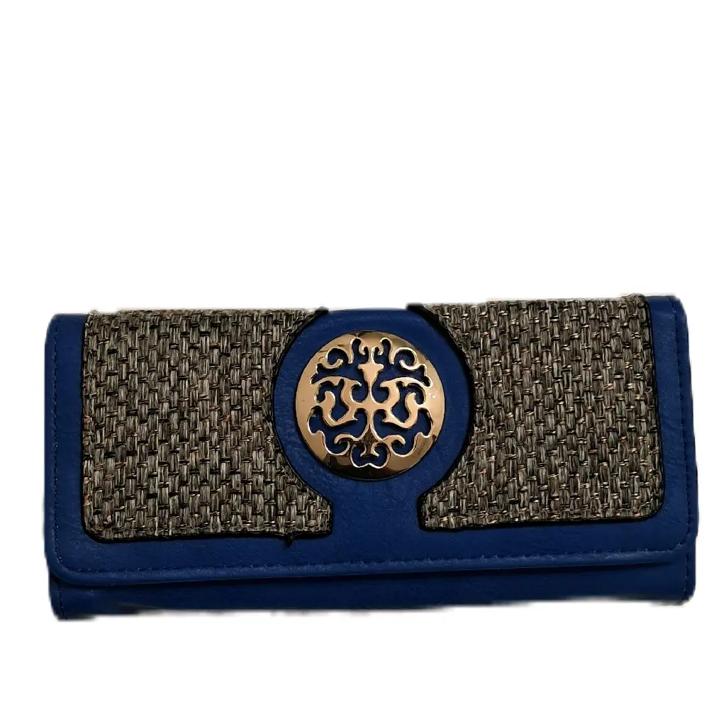 Navy Blue Leather Wallet for Women - Stylish & Durable - Perfect for Everyday Use