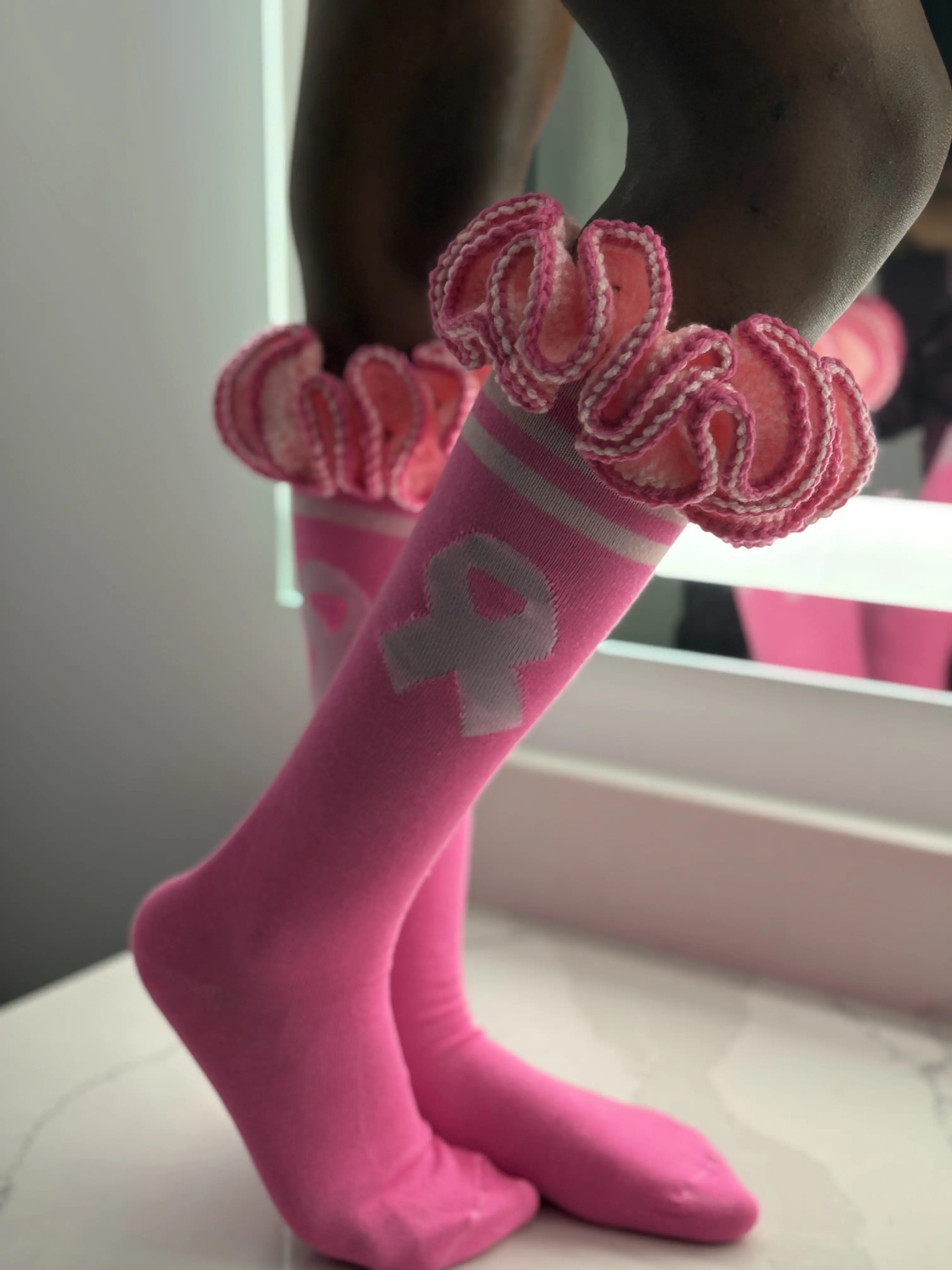 Crochet Ruffle Socks