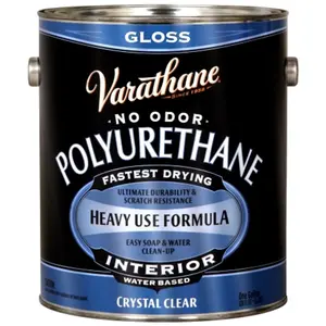 212 MAIN Rustoleum 20003 2-Pack 1-Gal Gloss Interior Water-Based Diamond Polyurethane Finish, Tough Protector for Car Paint Care with Durable Protection, Tough Protection