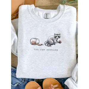 The Whimsical Raccoon, Sweatshirt from the Farmhouse Collection