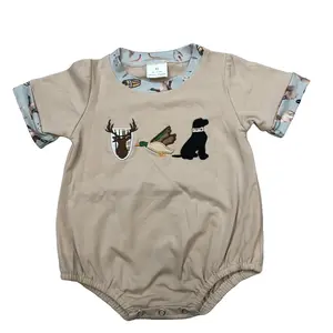 baby boy clothes Deer Mallard Dog Hunting boy camo clothes newborn summer bubble baby onesie