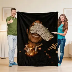 Michael Jackson Superstar Flannel Blanket, Soft Cozy Throw for Sofa & Bed, Music Legend Fan Gift, Adults & Kids Blanket